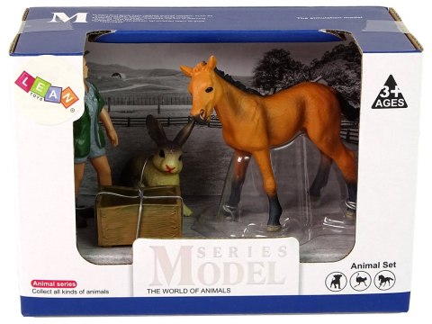 LEAN Toys Zestaw Figurek Koń Jasny Zwierzęta. LEAN Toys Zestaw Figurek Koń Jasny Zwierzęta.