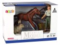LEAN Toys Zestaw Figurek Zwierzęta Koń Zając Rolnik