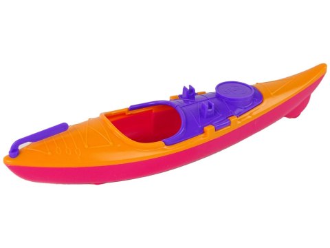 LEAN Toys Zestaw Lalka Akcesoria Kajak Pomarańczowy LEAN Toys Zestaw Lalka Akcesoria Kajak Pomarańczowy