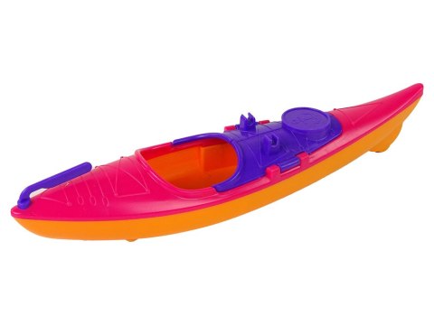 LEAN Toys Zestaw Lalka Akcesoria Kajak Różowy LEAN Toys Zestaw Lalka Akcesoria Kajak Różowy