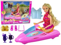 LEAN Toys Zestaw Lalka Motorówka