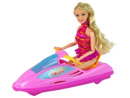 LEAN Toys Zestaw Lalka Motorówka