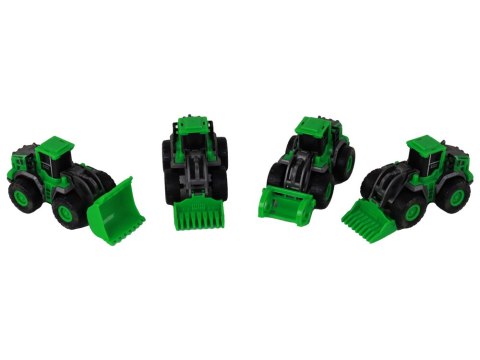 LEAN Toys Zestaw Pojazdów Farmerskich Zielone Traktory 4 Ele LEAN Toys Zestaw Pojazdów Farmerskich Zielone Traktory 4 Ele