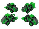 LEAN Toys Zestaw Pojazdów Farmerskich Zielone Traktory 4 Ele
