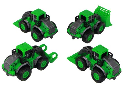 LEAN Toys Zestaw Pojazdów Farmerskich Zielone Traktory 4 Ele LEAN Toys Zestaw Pojazdów Farmerskich Zielone Traktory 4 Ele