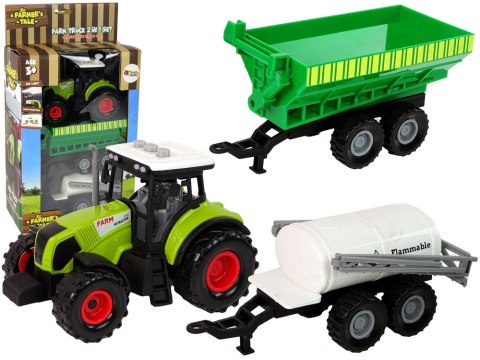 LEAN Toys Zestaw Traktor z Maszynami Przyczepa Cysterna Dźwięki LED LEAN Toys Zestaw Traktor z Maszynami Przyczepa Cysterna Dźwięki LED