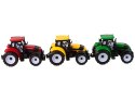 LEAN Toys Zestaw Traktorów Rolniczych Farma 3 Sztuki Kolorowe
