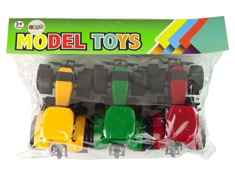 LEAN Toys Zestaw Traktorów Rolniczych Farma 3 Sztuki Kolorowe LEAN Toys Zestaw Traktorów Rolniczych Farma 3 Sztuki Kolorowe