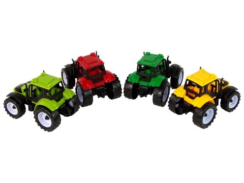 LEAN Toys Zestaw Traktorów Rolniczych Farma 4 Sztuki Kolorowe LEAN Toys Zestaw Traktorów Rolniczych Farma 4 Sztuki Kolorowe