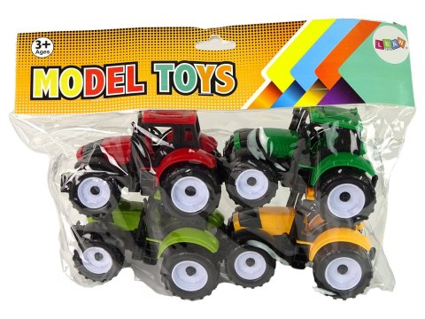 LEAN Toys Zestaw Traktorów Rolniczych Farma 4 Sztuki Kolorowe LEAN Toys Zestaw Traktorów Rolniczych Farma 4 Sztuki Kolorowe