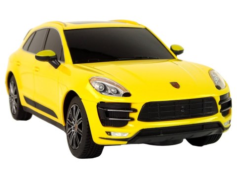 Rastar Auto R/C Porsche Macan Turbo 1:24 Rastar Żółty Rastar Auto R/C Porsche Macan Turbo 1:24 Rastar Żółty