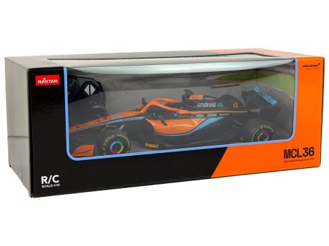 Rastar Auto R/C Wyścigówka McLaren F1 1:18 Pomarańczowy Rastar Auto R/C Wyścigówka McLaren F1 1:18 Pomarańczowy