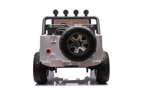 LEAN CARS Auto Na Akumulator JH-102 Białe 4x4 LEAN CARS Auto Na Akumulator JH-102 Białe 4x4