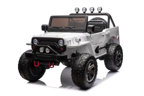 LEAN CARS Auto Na Akumulator JH-102 Białe 4x4 LEAN CARS Auto Na Akumulator JH-102 Białe 4x4