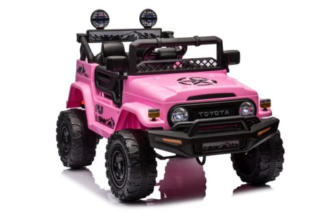 LEAN CARS Auto Na Akumulator Toyota FJ Różowe 4x4 LEAN CARS Auto Na Akumulator Toyota FJ Różowe 4x4