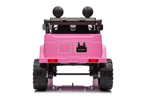 LEAN CARS Auto Na Akumulator Toyota FJ Różowe 4x4 LEAN CARS Auto Na Akumulator Toyota FJ Różowe 4x4