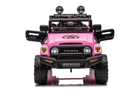 LEAN CARS Auto Na Akumulator Toyota FJ Różowe 4x4 LEAN CARS Auto Na Akumulator Toyota FJ Różowe 4x4