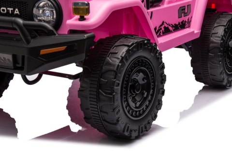LEAN CARS Auto Na Akumulator Toyota FJ Różowe 4x4 LEAN CARS Auto Na Akumulator Toyota FJ Różowe 4x4