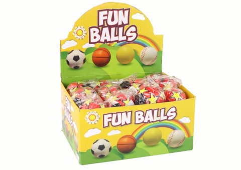 LEAN TOYS Piłka Nożna PU Na Gumce Jojo Do Odbijania 6 cm Czerwona Gwiazdki LEAN TOYS Piłka Nożna PU Na Gumce Jojo Do Odbijania 6 cm Czerwona Gwiazdki