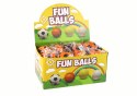 LEAN TOYS Piłka Nożna PU Na Gumce Jojo Do Odbijania 6 cm Pomarańczowa