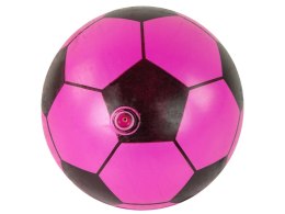 LEAN TOYS Piłka Różowa Czarna Gumowa Duża 23 cm Lekka