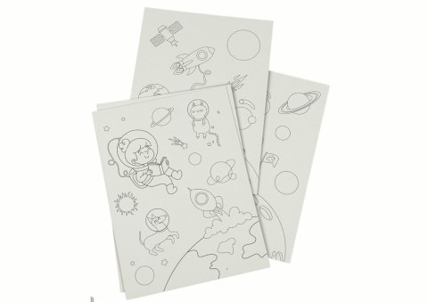LEAN TOYS Zdrapywanka Kolorowanka Dla Dzieci Kosmos LEAN TOYS Zdrapywanka Kolorowanka Dla Dzieci Kosmos