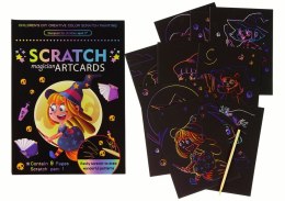 LEAN TOYS Zdrapywanka Kolorowanka Dla Dzieci Magia Czarownica