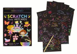 LEAN TOYS Zdrapywanka Kolorowanka Dla Dzieci Wróżka