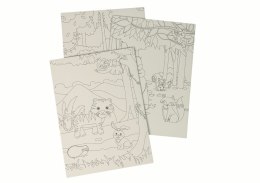 LEAN TOYS Zdrapywanka Kolorowanka Dla Dzieci ZOO Zwierzątka