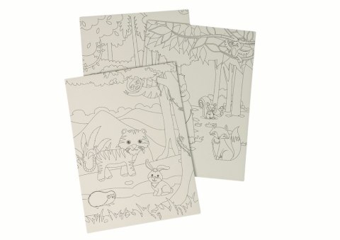 LEAN TOYS Zdrapywanka Kolorowanka Dla Dzieci ZOO Zwierzątka LEAN TOYS Zdrapywanka Kolorowanka Dla Dzieci ZOO Zwierzątka