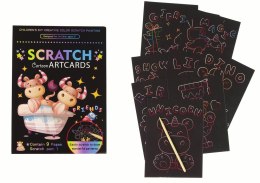 LEAN TOYS Zdrapywanka Kolorowanka Dla Dzieci Zwierzątka