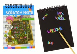 LEAN TOYS Zdrapywanka Notes Dla Dzieci Niebieski