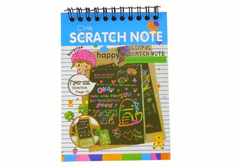 LEAN TOYS Zdrapywanka Notes Dla Dzieci Niebieski LEAN TOYS Zdrapywanka Notes Dla Dzieci Niebieski