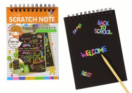 LEAN TOYS Zdrapywanka Notes Dla Dzieci Pomarańczowy