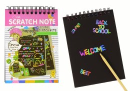 LEAN TOYS Zdrapywanka Notes Dla Dzieci Różowy