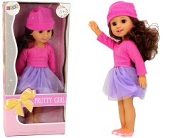 LEAN Toys Lalka Dla Dzieci Dziewczynka Brązowe Włosy