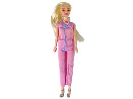 LEAN Toys Lalka Dla Dzieci Lekarz Długie Włosy Akcesoria