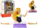 LEAN Toys Lalka Dla Dzieci Mata Joga Długie Blond Włosy
