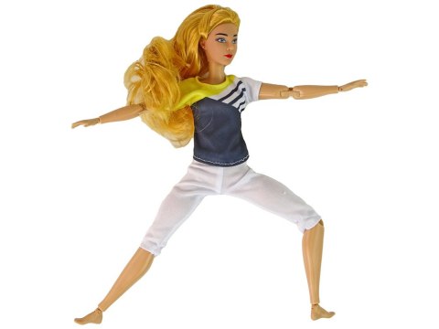 LEAN Toys Lalka Dla Dzieci Mata Joga Długie Blond Włosy LEAN Toys Lalka Dla Dzieci Mata Joga Długie Blond Włosy