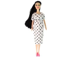 LEAN Toys Lalka Dla Dzieci W Ciąży Biała Sukienka