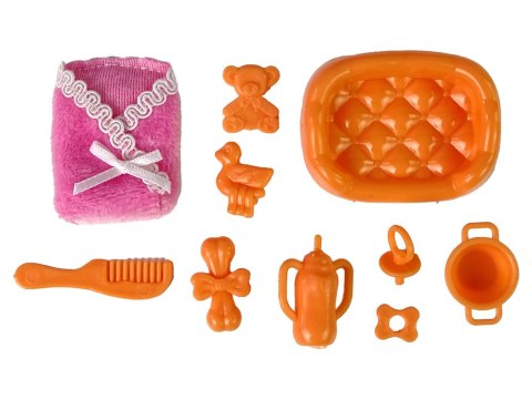 LEAN Toys Lalka Dla Dzieci W Ciąży Długie Włosy Akcesoria LEAN Toys Lalka Dla Dzieci W Ciąży Długie Włosy Akcesoria