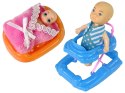LEAN Toys Lalka Dla Dzieci W Ciąży Długie Włosy Akcesoria
