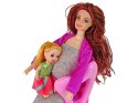 LEAN Toys Lalka Dla Dzieci W Ciąży Długie Włosy Akcesoria