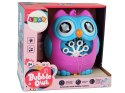 LEAN Toys Maszynka do Baniek Mydlanych Sowa Dźwięk Różowa