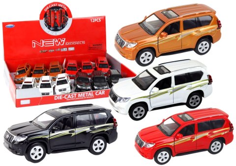 LEAN Toys Metalowe Autko 12 cm Efekty Dźwiękowe Świetlne Różne Kolory