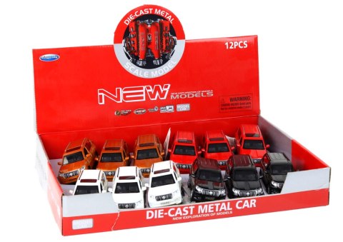 LEAN Toys Metalowe Autko 12 cm Efekty Dźwiękowe Świetlne Różne Kolory LEAN Toys Metalowe Autko 12 cm Efekty Dźwiękowe Świetlne Różne Kolory