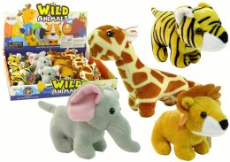 LEAN Toys Mini Pluszak Zwierzątko Safari 4 Modele