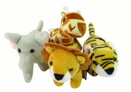 LEAN Toys Mini Pluszak Zwierzątko Safari 4 Modele