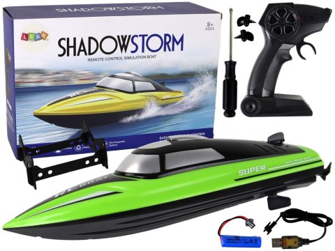 LEAN Toys Motorówka Zdalnie Sterowana R/C 2,4G 20-25km/h Zielona