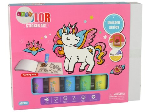 LEAN Toys Naklejki Na Okno Meble Jednorożec DIY 8 Kolorów Brokat LEAN Toys Naklejki Na Okno Meble Jednorożec DIY 8 Kolorów Brokat
